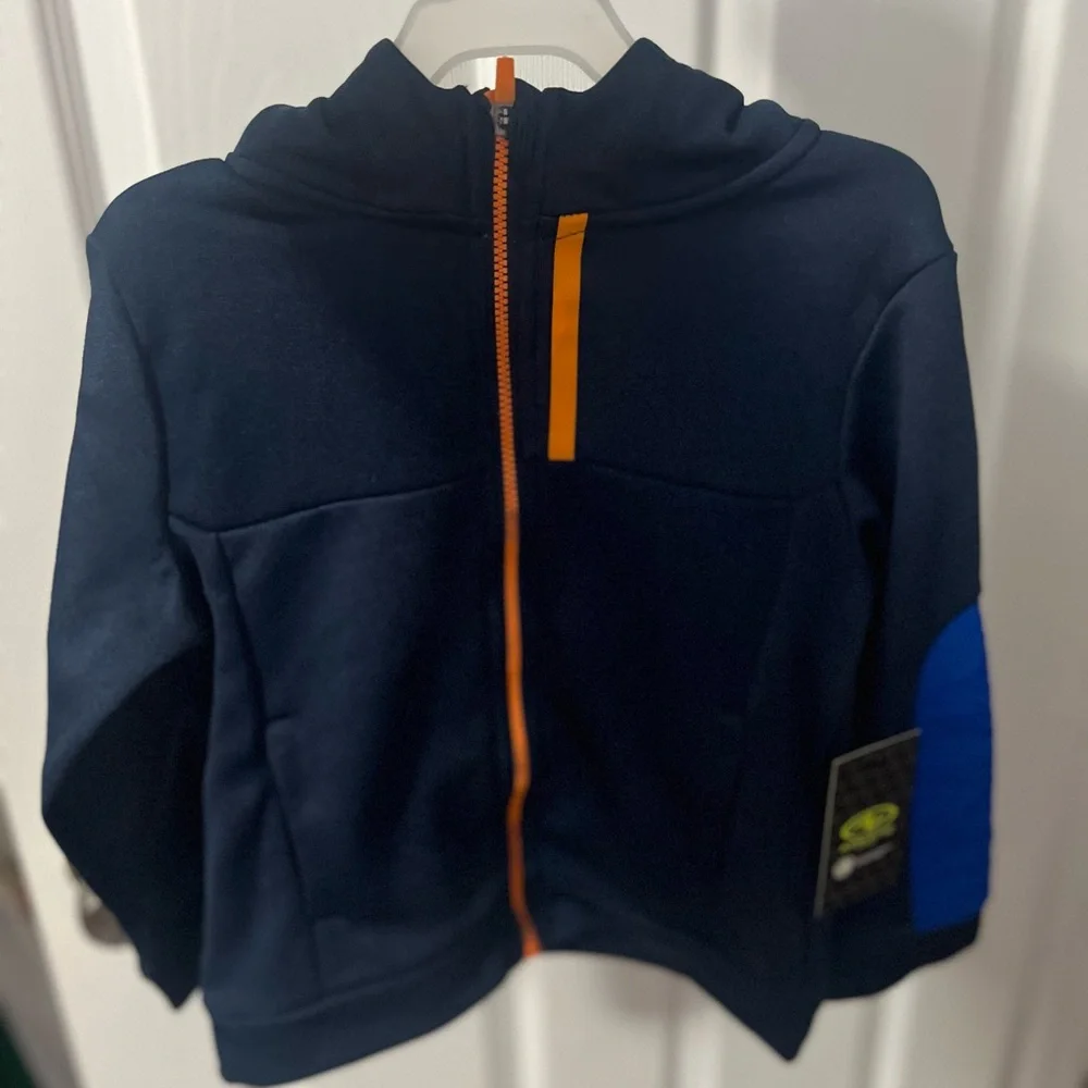 NWT Kids Navy Blue Zip Up Jacket - Picture 2 of 3
